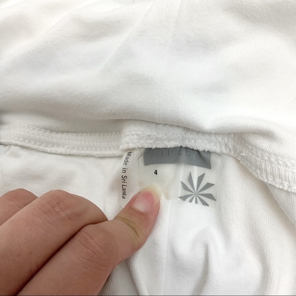 Athleta White Cropped Jogger Pants Size 4 - Picture 7 of 8